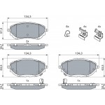 Bosch Σετ τακάκια, Δισκόφρενα - 0 986 494 676
