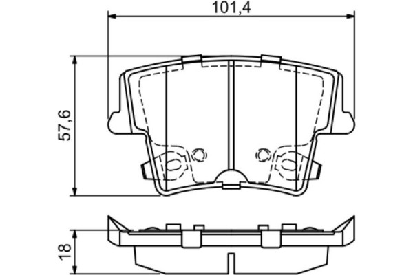Bosch Σετ τακάκια, Δισκόφρενα - 0 986 494 678