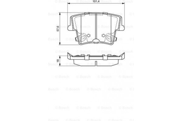 Bosch Σετ τακάκια, Δισκόφρενα - 0 986 494 678