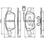 Bosch Σετ τακάκια, Δισκόφρενα - 0 986 494 680