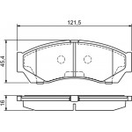 Bosch Σετ τακάκια, Δισκόφρενα - 0 986 494 681