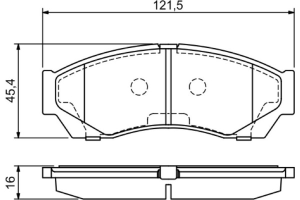 Bosch Σετ τακάκια, Δισκόφρενα - 0 986 494 681