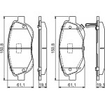 Bosch Σετ τακάκια, Δισκόφρενα - 0 986 494 682