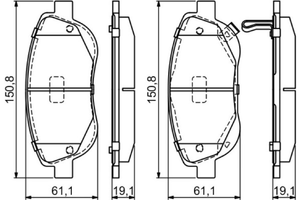 Bosch Σετ τακάκια, Δισκόφρενα - 0 986 494 682