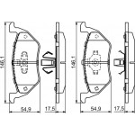 Bosch Σετ τακάκια, Δισκόφρενα - 0 986 494 683