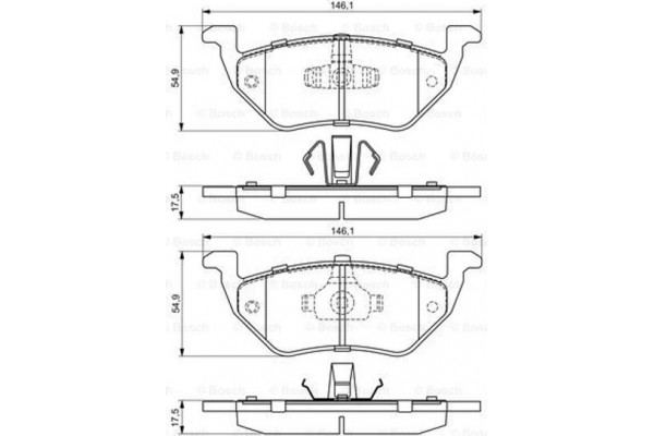 Bosch Σετ τακάκια, Δισκόφρενα - 0 986 494 683