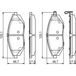 Bosch Σετ τακάκια, Δισκόφρενα - 0 986 494 684