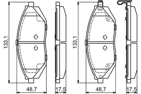 Bosch Σετ τακάκια, Δισκόφρενα - 0 986 494 684