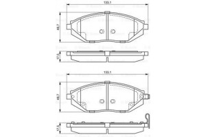 Bosch Σετ τακάκια, Δισκόφρενα - 0 986 494 684