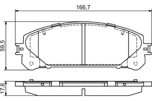 Bosch Σετ τακάκια, Δισκόφρενα - 0 986 494 686