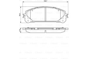 Bosch Σετ τακάκια, Δισκόφρενα - 0 986 494 686