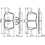 Bosch Σετ τακάκια, Δισκόφρενα - 0 986 494 689