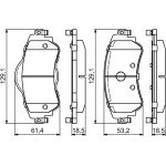 Bosch Σετ τακάκια, Δισκόφρενα - 0 986 494 690