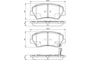 Bosch Σετ τακάκια, Δισκόφρενα - 0 986 494 691