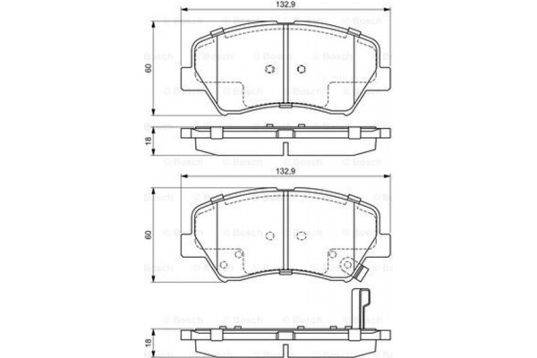 Bosch Σετ τακάκια, Δισκόφρενα - 0 986 494 691