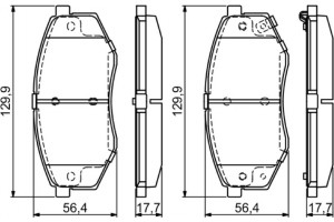 Bosch Σετ τακάκια, Δισκόφρενα - 0 986 494 692