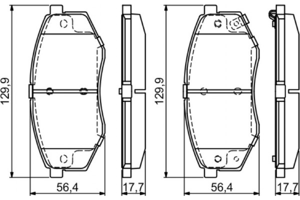 Bosch Σετ τακάκια, Δισκόφρενα - 0 986 494 692