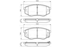 Bosch Σετ τακάκια, Δισκόφρενα - 0 986 494 692