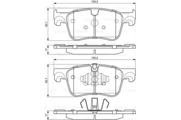 Bosch Σετ τακάκια, Δισκόφρενα - 0 986 494 695