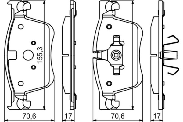 Bosch Σετ τακάκια, Δισκόφρενα - 0 986 494 696