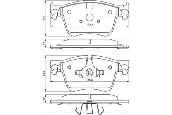 Bosch Σετ τακάκια, Δισκόφρενα - 0 986 494 696