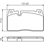Bosch Σετ τακάκια, Δισκόφρενα - 0 986 494 702