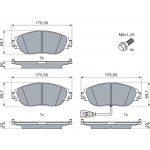 Bosch Σετ τακάκια, Δισκόφρενα - 0 986 494 704