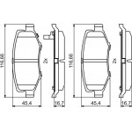 Bosch Σετ τακάκια, Δισκόφρενα - 0 986 494 706