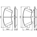 Bosch Σετ τακάκια, Δισκόφρενα - 0 986 494 712