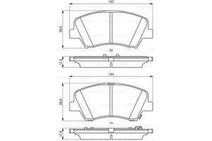 Bosch Σετ τακάκια, Δισκόφρενα - 0 986 494 712