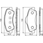 Bosch Σετ τακάκια, Δισκόφρενα - 0 986 494 713 Bosch Σετ τακάκια, Δισκόφρενα - 0 986 494 713