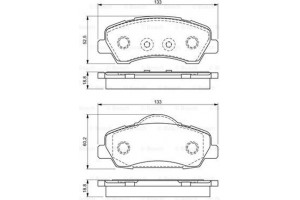 Bosch Σετ τακάκια, Δισκόφρενα - 0 986 494 713