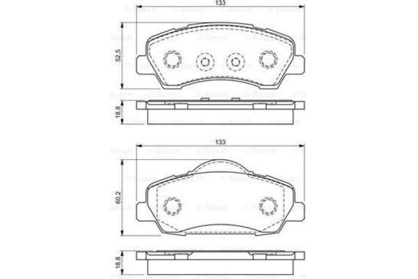 Bosch Σετ τακάκια, Δισκόφρενα - 0 986 494 713