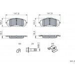 Bosch Σετ τακάκια, Δισκόφρενα - 0 986 494 714
