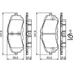 Bosch Σετ τακάκια, Δισκόφρενα - 0 986 494 714