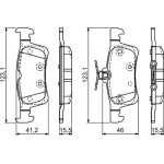 Bosch Σετ τακάκια, Δισκόφρενα - 0 986 494 715