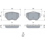 Bosch Σετ τακάκια, Δισκόφρενα - 0 986 494 716