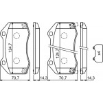 Bosch Σετ τακάκια, Δισκόφρενα - 0 986 494 718