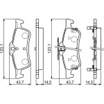 Bosch Σετ τακάκια, Δισκόφρενα - 0 986 494 719