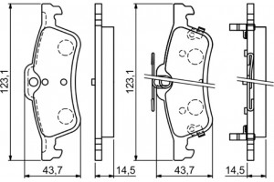 Bosch Σετ τακάκια, Δισκόφρενα - 0 986 494 719