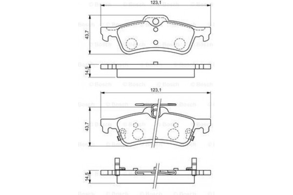 Bosch Σετ τακάκια, Δισκόφρενα - 0 986 494 719