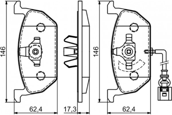 Bosch Σετ τακάκια, Δισκόφρενα - 0 986 494 721