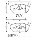 Bosch Σετ τακάκια, Δισκόφρενα - 0 986 494 721