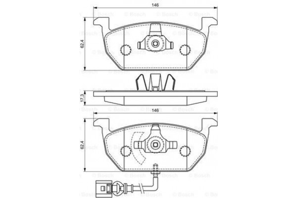 Bosch Σετ τακάκια, Δισκόφρενα - 0 986 494 721