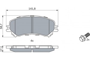 Bosch Σετ τακάκια, Δισκόφρενα - 0 986 494 722