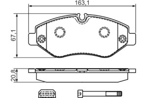 Bosch Σετ τακάκια, Δισκόφρενα - 0 986 494 728