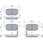 Bosch Σετ τακάκια, Δισκόφρενα - 0 986 494 748
