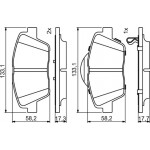 Bosch Σετ τακάκια, Δισκόφρενα - 0 986 494 755
