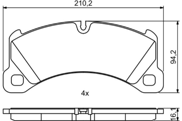 Bosch Σετ τακάκια, Δισκόφρενα - 0 986 494 757