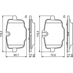Bosch Σετ τακάκια, Δισκόφρενα - 0 986 494 759